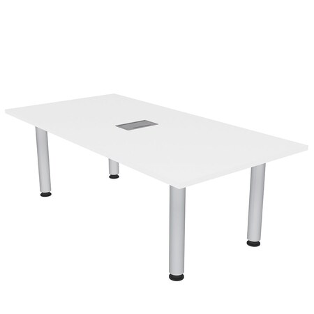 Skutchi Designs 35.5 in W, 71.5 in L, 29 in H, Engineered Wood Top, White H-REC-3672-PT-EL-09